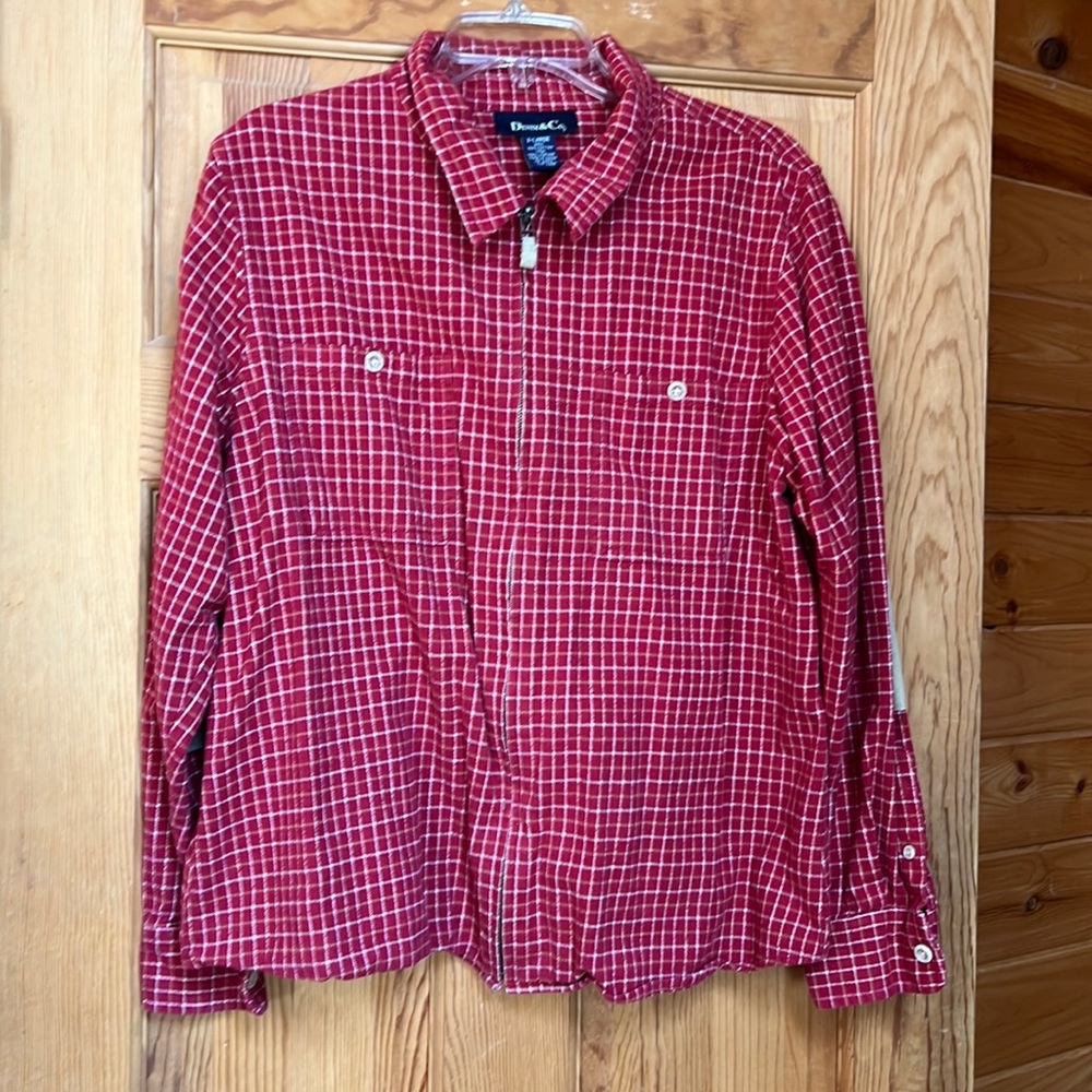 Denis & Co. Flannel Women’s XL Zip Up